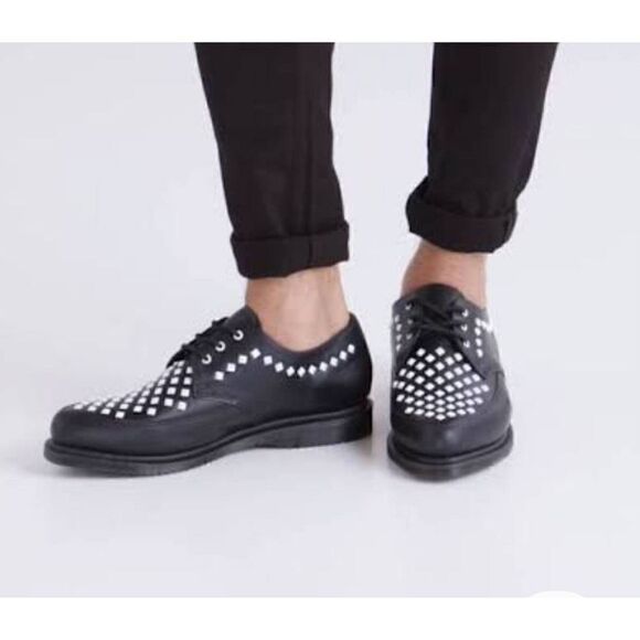 Dr. Martens Willis Studded Creeper In Black 6 - Picture 1 of 11